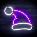 advpro-christmas-hat-ultra-bright-led-neon-sign-fnu0133 - White & Purple