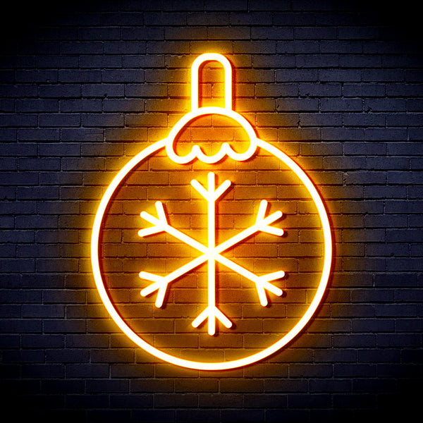 advpro-christmas-tree-ornament-ultra-bright-led-neon-sign-fnu0134 - Golden Yellow