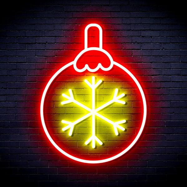 advpro-christmas-tree-ornament-ultra-bright-led-neon-sign-fnu0134 - Red & Yellow