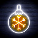 advpro-christmas-tree-ornament-ultra-bright-led-neon-sign-fnu0134 - White & Golden Yellow