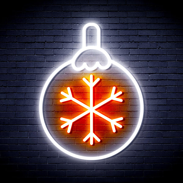 advpro-christmas-tree-ornament-ultra-bright-led-neon-sign-fnu0134 - White & Orange