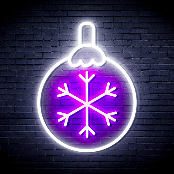 advpro-christmas-tree-ornament-ultra-bright-led-neon-sign-fnu0134 - White & Purple