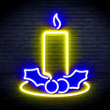 advpro-christmas-candle-ultra-bright-led-neon-sign-fnu0138 - Blue & Yellow