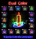 advpro-christmas-candle-ultra-bright-led-neon-sign-fnu0138 - Dual-Color