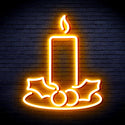 advpro-christmas-candle-ultra-bright-led-neon-sign-fnu0138 - Golden Yellow
