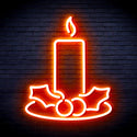 advpro-christmas-candle-ultra-bright-led-neon-sign-fnu0138 - Orange