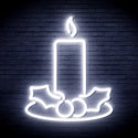 advpro-christmas-candle-ultra-bright-led-neon-sign-fnu0138 - White