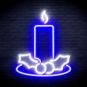 advpro-christmas-candle-ultra-bright-led-neon-sign-fnu0138 - White & Blue