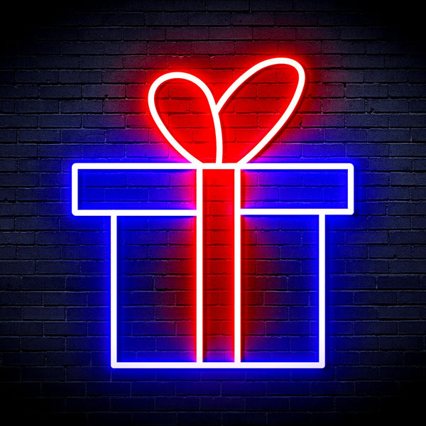 advpro-christmas-present-ultra-bright-led-neon-sign-fnu0143 - Blue & Red