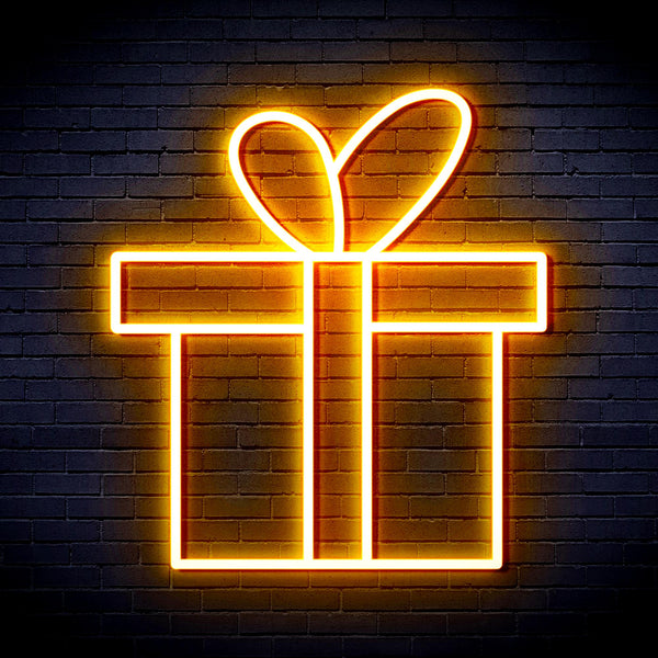 advpro-christmas-present-ultra-bright-led-neon-sign-fnu0143 - Golden Yellow