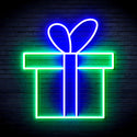 advpro-christmas-present-ultra-bright-led-neon-sign-fnu0143 - Green & Blue