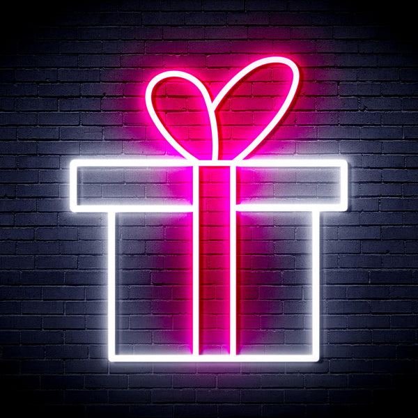 advpro-christmas-present-ultra-bright-led-neon-sign-fnu0143 - White & Pink