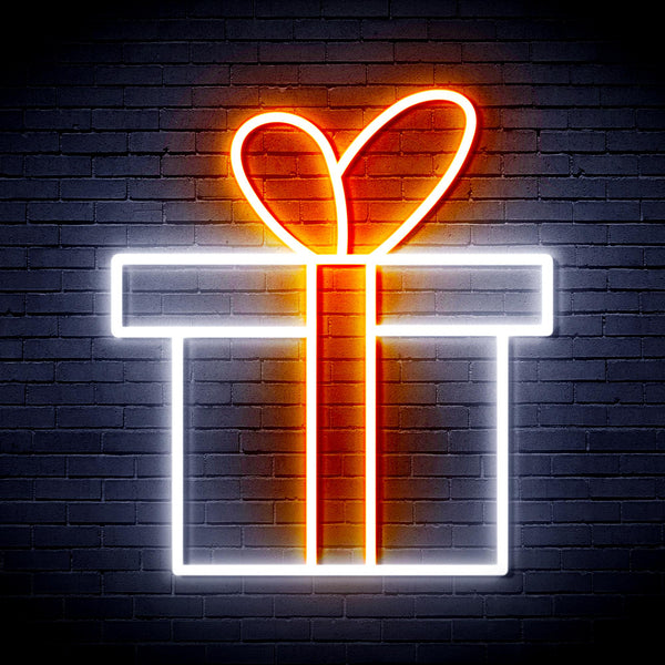 advpro-christmas-present-ultra-bright-led-neon-sign-fnu0143 - White & Orange