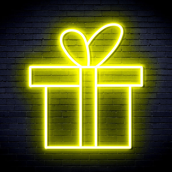advpro-christmas-present-ultra-bright-led-neon-sign-fnu0143 - Yellow