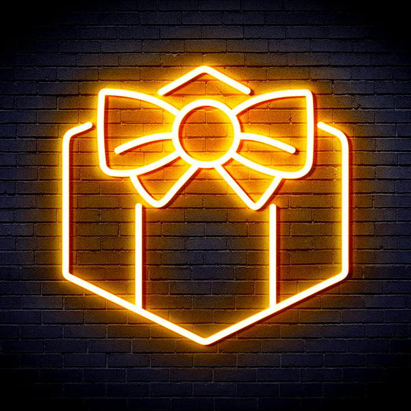 advpro-christmas-present-ultra-bright-led-neon-sign-fnu0144 - Golden Yellow