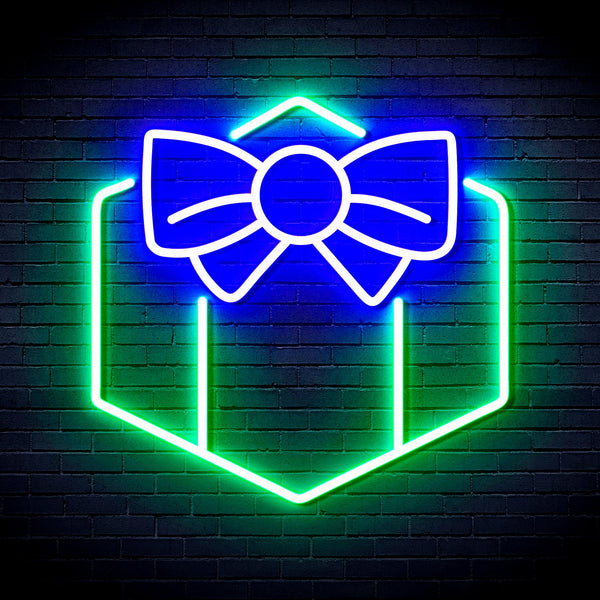 advpro-christmas-present-ultra-bright-led-neon-sign-fnu0144 - Green & Blue