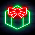 advpro-christmas-present-ultra-bright-led-neon-sign-fnu0144 - Green & Red