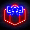 advpro-christmas-present-ultra-bright-led-neon-sign-fnu0144 - Red & Blue