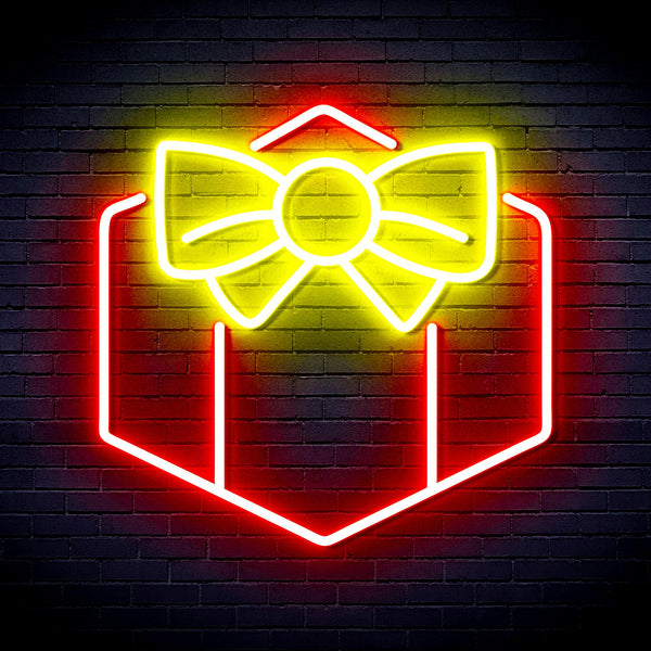 advpro-christmas-present-ultra-bright-led-neon-sign-fnu0144 - Red & Yellow