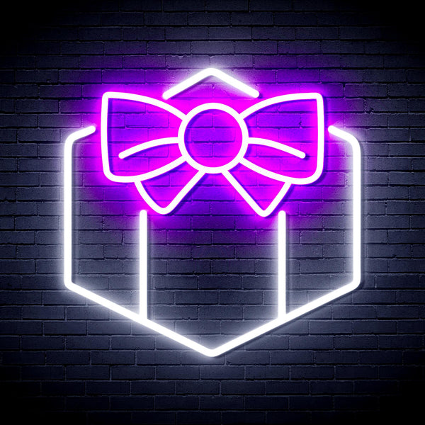 advpro-christmas-present-ultra-bright-led-neon-sign-fnu0144 - White & Purple