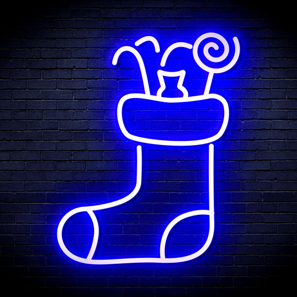 advpro-christmas-hat-with-cndies-ultra-bright-led-neon-sign-fnu0145 - Blue