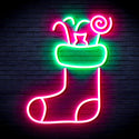 advpro-christmas-hat-with-cndies-ultra-bright-led-neon-sign-fnu0145 - Green & Pink