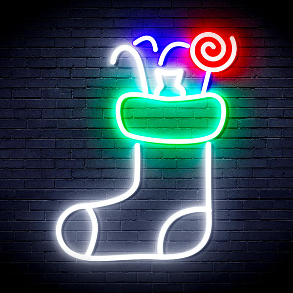 advpro-christmas-hat-with-cndies-ultra-bright-led-neon-sign-fnu0145 - Multi-Color 8
