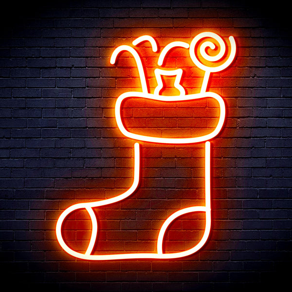 advpro-christmas-hat-with-cndies-ultra-bright-led-neon-sign-fnu0145 - Orange