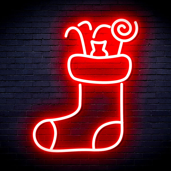advpro-christmas-hat-with-cndies-ultra-bright-led-neon-sign-fnu0145 - Red