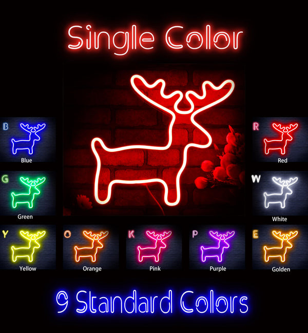 advpro-deer-ultra-bright-led-neon-sign-fnu0146 - Classic