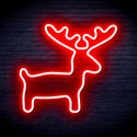 advpro-deer-ultra-bright-led-neon-sign-fnu0146 - Red