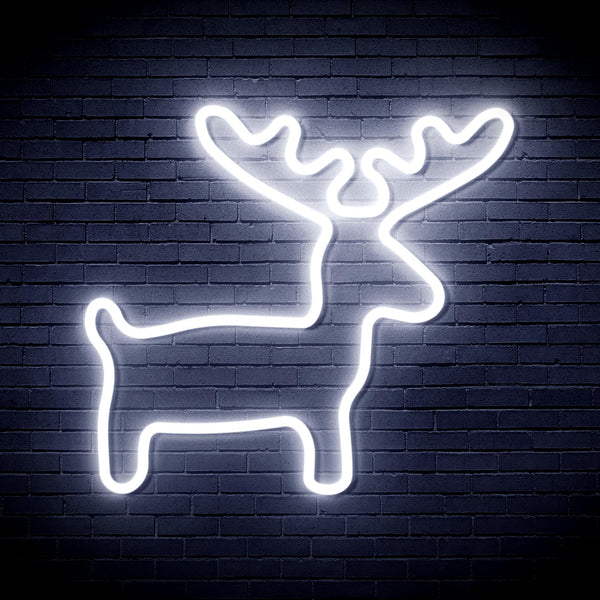 advpro-deer-ultra-bright-led-neon-sign-fnu0146 - White