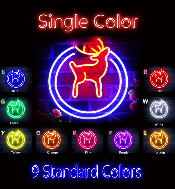 advpro-deer-ultra-bright-led-neon-sign-fnu0148 - Classic