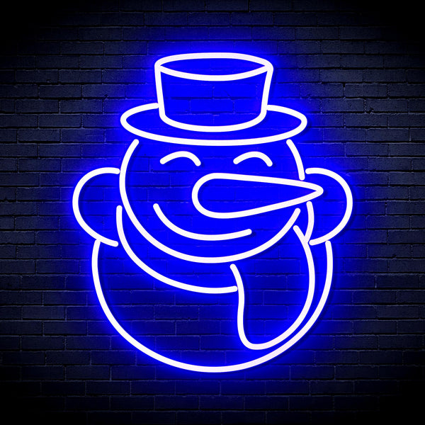 advpro-snow-man-ultra-bright-led-neon-sign-fnu0149 - Blue