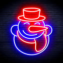 advpro-snow-man-ultra-bright-led-neon-sign-fnu0149 - Blue & Red