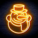 advpro-snow-man-ultra-bright-led-neon-sign-fnu0149 - Golden Yellow