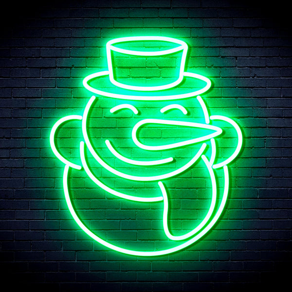 advpro-snow-man-ultra-bright-led-neon-sign-fnu0149 - Green