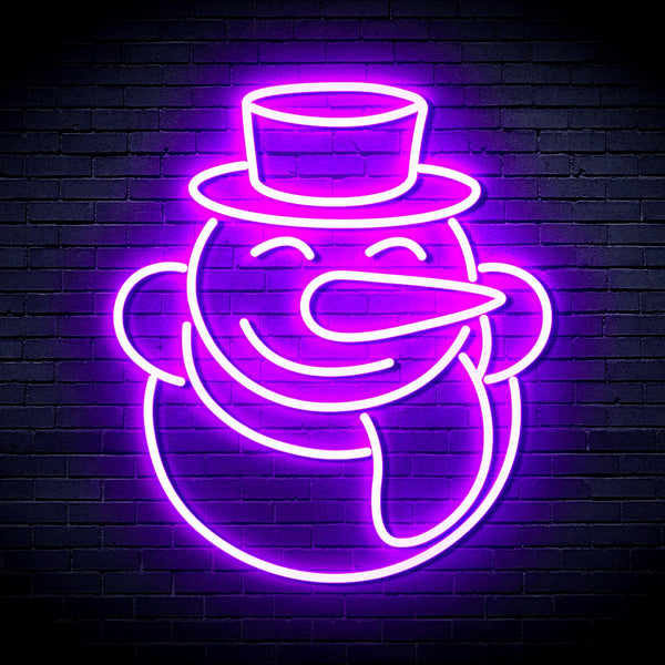 advpro-snow-man-ultra-bright-led-neon-sign-fnu0149 - Purple