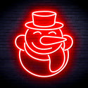 advpro-snow-man-ultra-bright-led-neon-sign-fnu0149 - Red