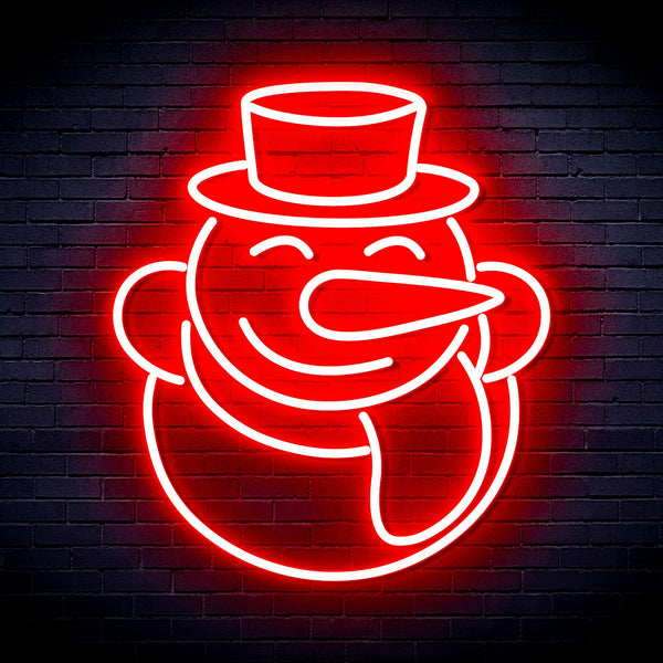 advpro-snow-man-ultra-bright-led-neon-sign-fnu0149 - Red