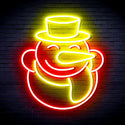 advpro-snow-man-ultra-bright-led-neon-sign-fnu0149 - Red & Yellow