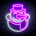 advpro-snow-man-ultra-bright-led-neon-sign-fnu0149 - White & Purple