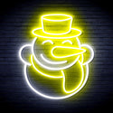 advpro-snow-man-ultra-bright-led-neon-sign-fnu0149 - White & Yellow