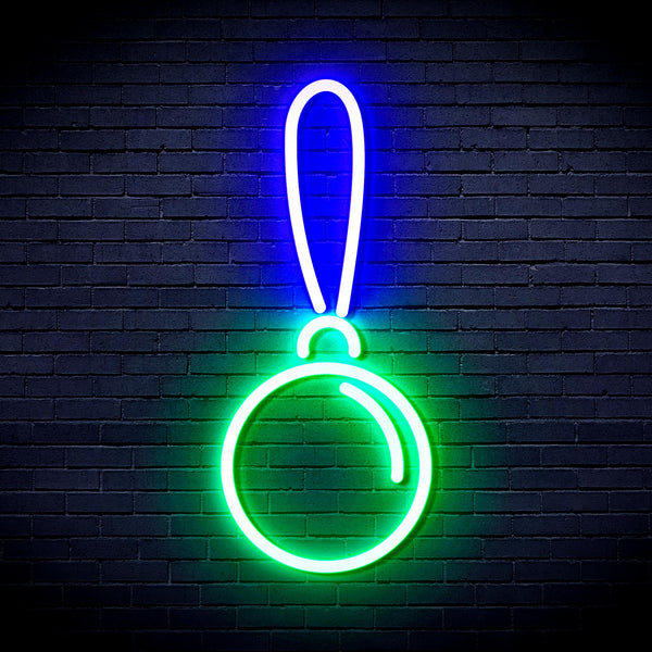 advpro-christmas-tree-ornament-ultra-bright-led-neon-sign-fnu0151 - Green & Blue