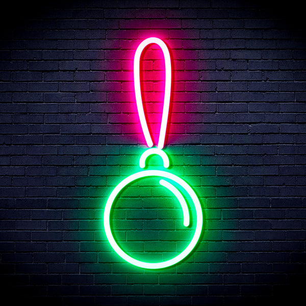 advpro-christmas-tree-ornament-ultra-bright-led-neon-sign-fnu0151 - Green & Pink