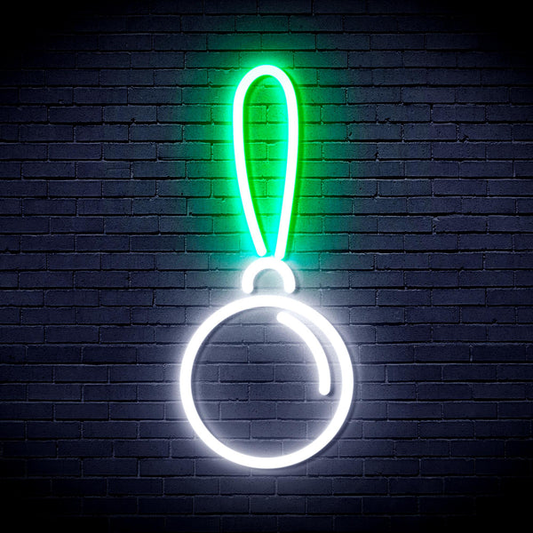 advpro-christmas-tree-ornament-ultra-bright-led-neon-sign-fnu0151 - White & Green