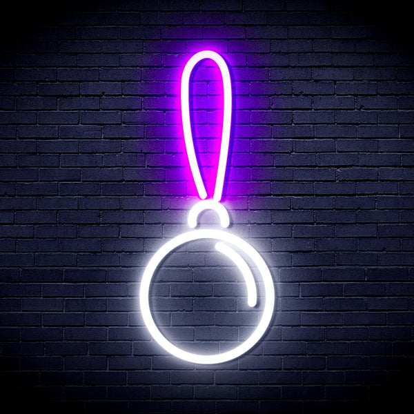 advpro-christmas-tree-ornament-ultra-bright-led-neon-sign-fnu0151 - White & Purple