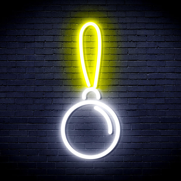 advpro-christmas-tree-ornament-ultra-bright-led-neon-sign-fnu0151 - White & Yellow