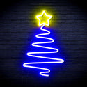advpro-modern-christmas-tree-ultra-bright-led-neon-sign-fnu0152 - Blue & Yellow