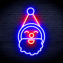 advpro-santa-claus-face-ultra-bright-led-neon-sign-fnu0153 - Blue & Red